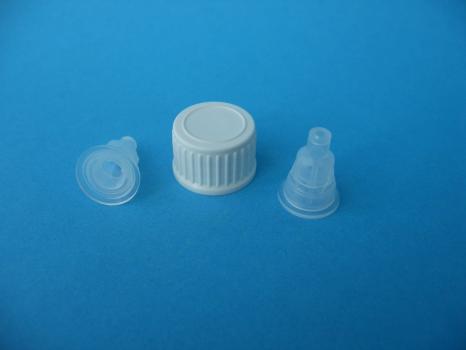 Schraubverschluss NW 18 mit Tropfeinsatz für wässige Flüssigkeiten